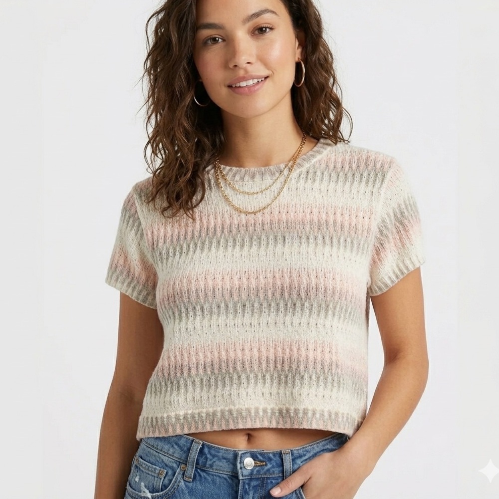 Free People baby tee crop top - size small